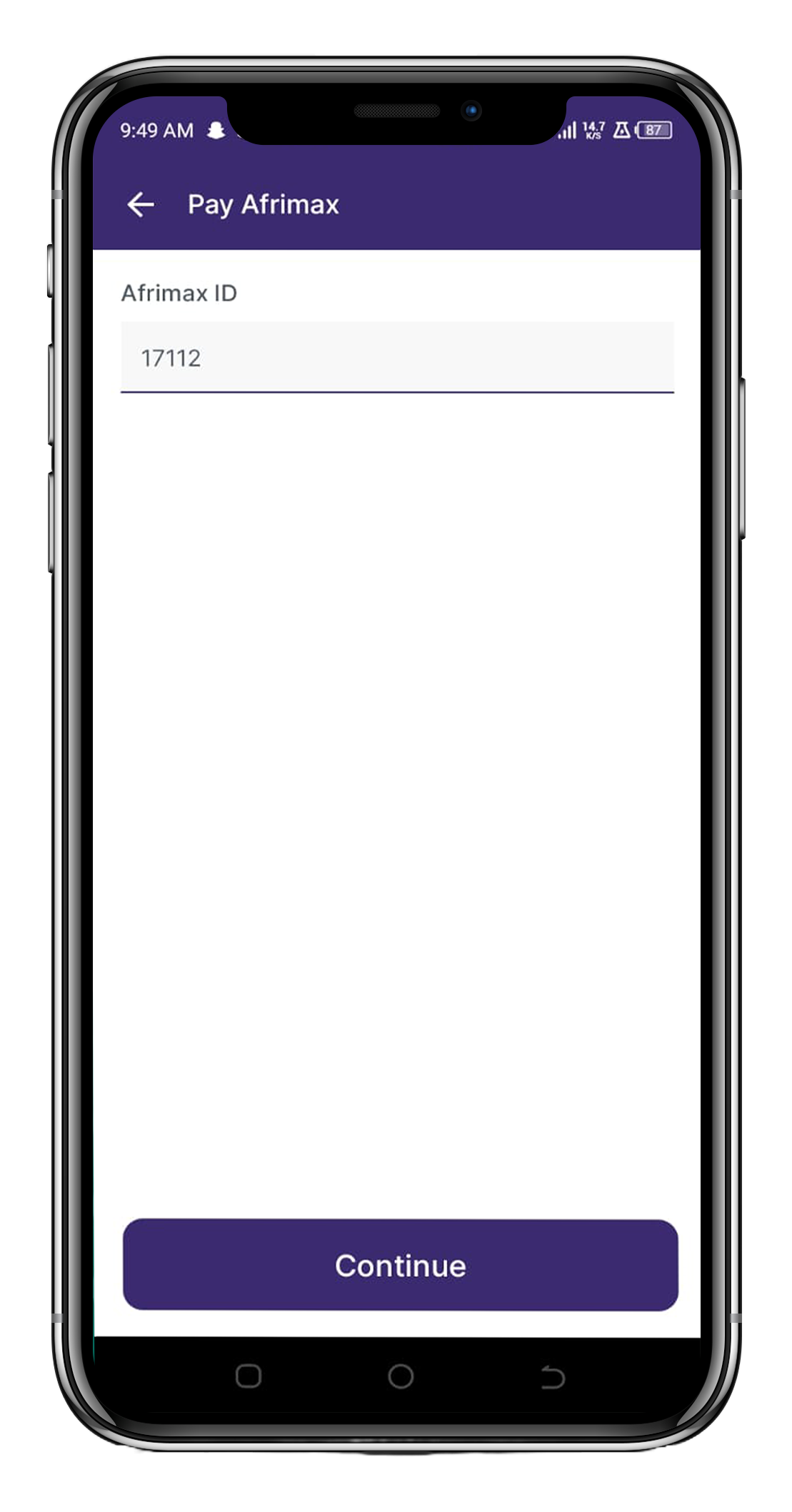 Select bank: Under the Online Banks category,
select a linked bank.
